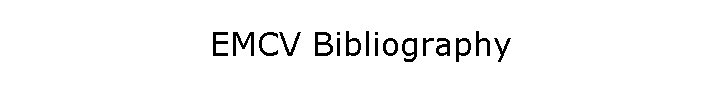 EMCV Bibliography