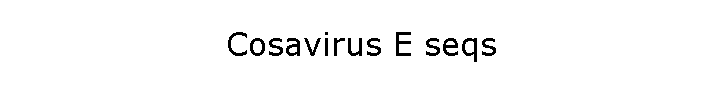 Cosavirus E seqs