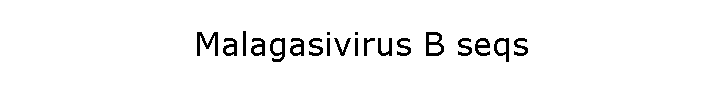 Malagasivirus B seqs