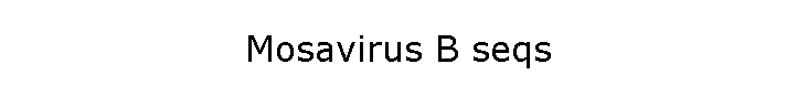 Mosavirus B seqs