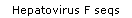 Hepatovirus F seqs