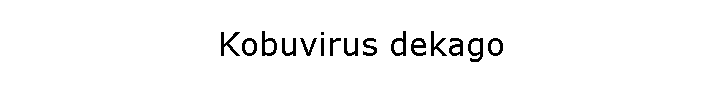 Kobuvirus dekago
