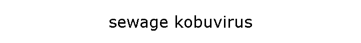 sewage kobuvirus