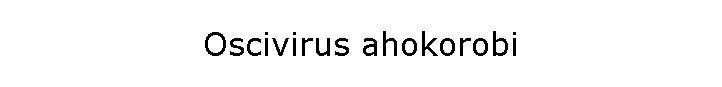 Oscivirus ahokorobi