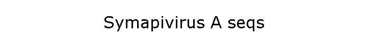 Symapivirus A seqs