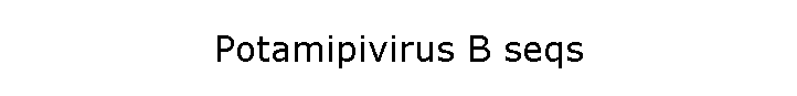 Potamipivirus B seqs